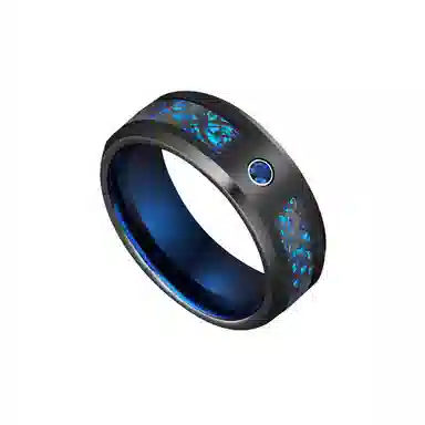 Saya Tungsten Ring Blue