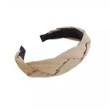 贯古今 时尚麻花辫头饰女外出精致百搭秋冬气质发卡高颅顶发饰 布艺 发箍 女款