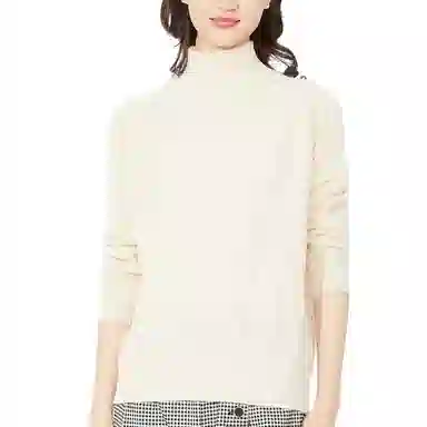 恒源祥 半高领纯色套头针织毛衣 女款