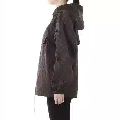 CELINE SS21 Logo Windbreaker Hoodie Black