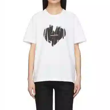 Saint Laurent Heart Print T-Shirt