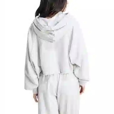 adidas Originals Cropped Hoodie Light Grey