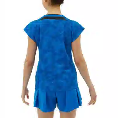 YONEX Logo V-Neck T-Shirt Blue