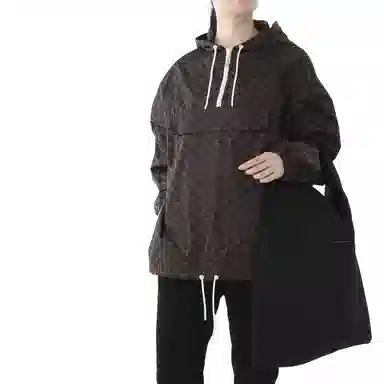 CELINE SS21 Logo Windbreaker Hoodie Black