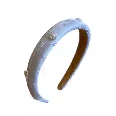 贯古今 复古小香风刺绣花朵海绵不伤发高级感洋气时尚百搭发饰 布艺 发箍 女款