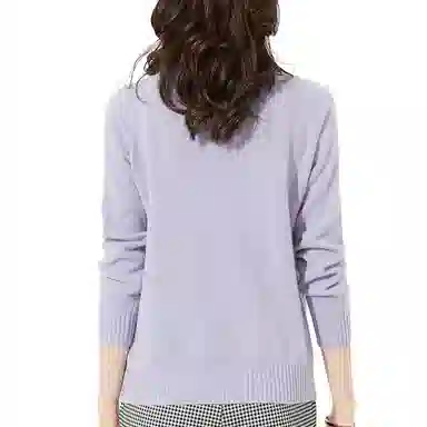 恒源祥 半高领纯色套头针织毛衣 女款