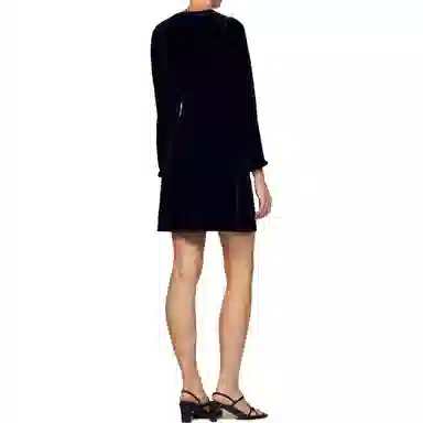 Sandro Elegant Long Sleeve Dress Black