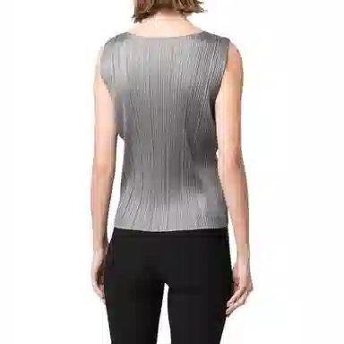 Homme Plissé Issey Miyake FW22 Sleeveless Vest Mist Gray