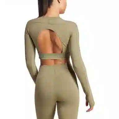 adidas x Stella McCartney Truestrength Cropped Long Sleeve T