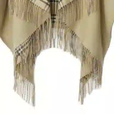 Burberry Check Wool Reversible Cape