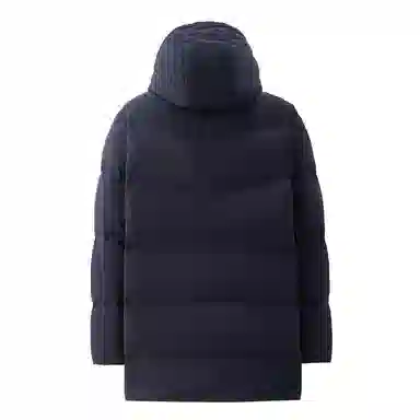 佐丹奴 连帽舒适中长款梭织羽绒服 男款