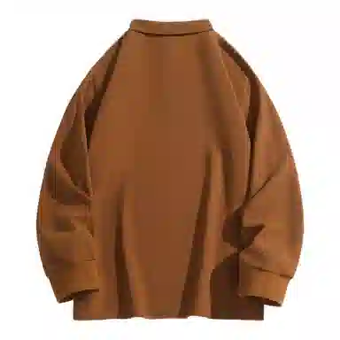 HIPANDA Waffle Knit Polo Long Sleeve Tee