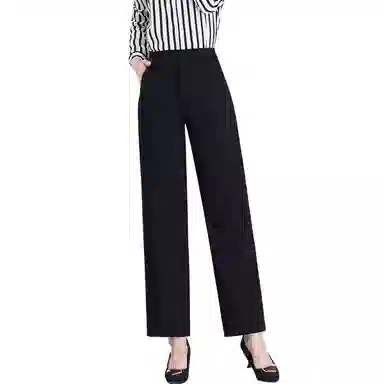 恒源祥 高腰纯色直筒西装休闲裤 女款