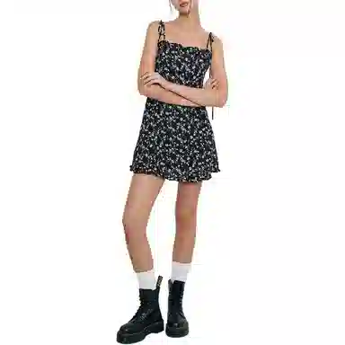 NOT YOUR ROSE Frill Mini Dress