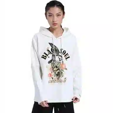 鬼洗 连帽假两件时尚卫衣 女款