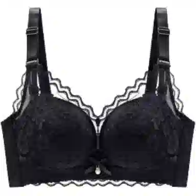 北极绒 小胸聚拢收副乳防下垂提拉调整型蕾丝无钢圈文胸 女款