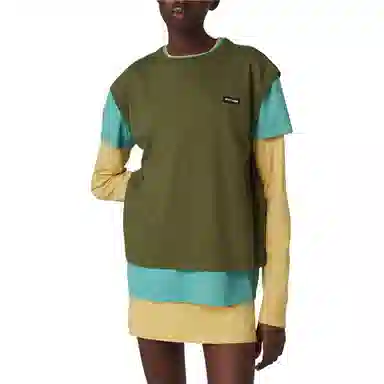 Miu Miu SS24 Layered Long Sleeve T-Shirt