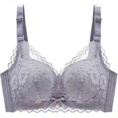 北极绒 小胸聚拢收副乳防下垂提拉调整型蕾丝无钢圈文胸 女款