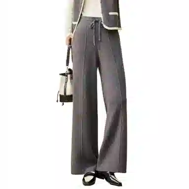 恒源祥 松紧高腰针织休闲裤 女款