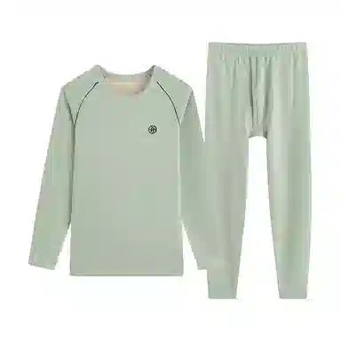 贴身领域 羊绒蚕丝青少年德绒男士秋衣秋裤打底线衣线裤内衣保暖套装 男款