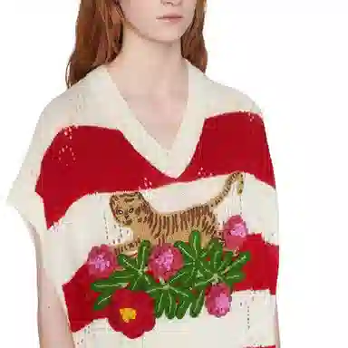 Gucci SS22 Wool Vest Red