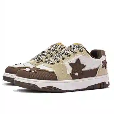 双星八特 帆布拼接舒适透气运动经典百搭 防滑减震耐磨透气 低帮 板鞋 男女同款