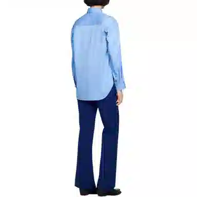 Sandro Frilled Collar Shirt