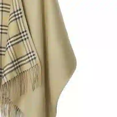 Burberry Check Wool Reversible Cape