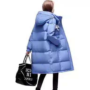 鸭鸭 中长款加厚时尚保暖舒适羽绒服 女款