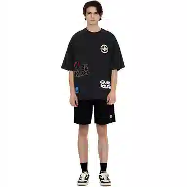 EVISU KURO SS24 Black Shorts