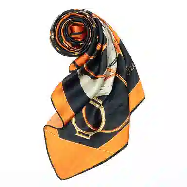 上海故事 加大真丝大方巾 桑蚕丝 丝巾 女款 温婉花意