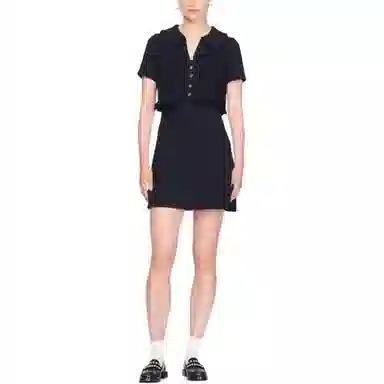 Sandro FW22 Black Dress