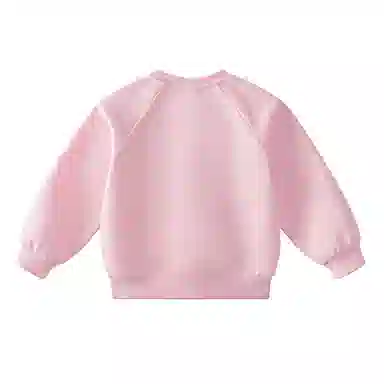 青蛙王子 舒适宽松潮流百搭字母卫衣 樱花粉 儿童款