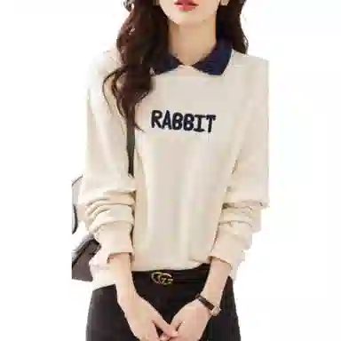 【dme】 加绒加厚保暖字母长袖卫衣 女款