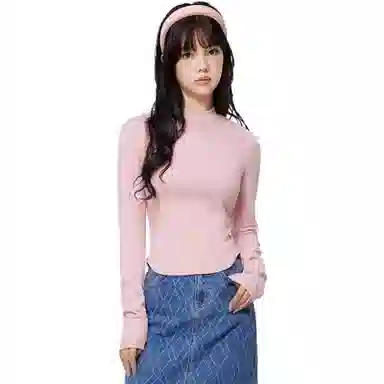 美特斯邦威 纯色显瘦针织衫 女款