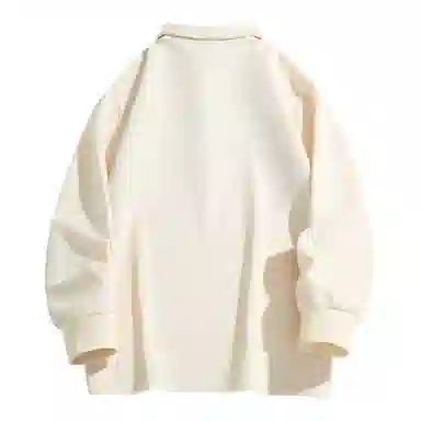 HIPANDA Waffle Knit Polo Long Sleeve Tee