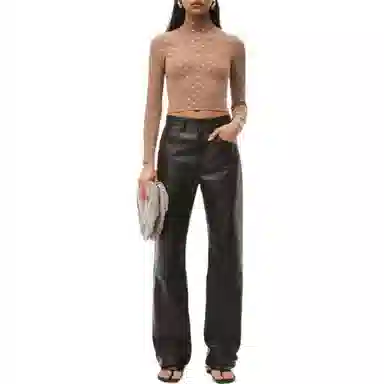 Alexander Wang FW22 Brown Turtleneck Top