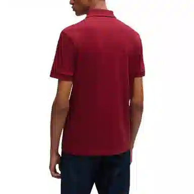HUGO BOSS Stretch-Cotton Slim-Fit Polo Shirt With Logo Patch PoloPolo