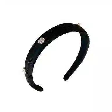 贯古今 复古小香风刺绣花朵海绵不伤发高级感洋气时尚百搭发饰 布艺 发箍 女款