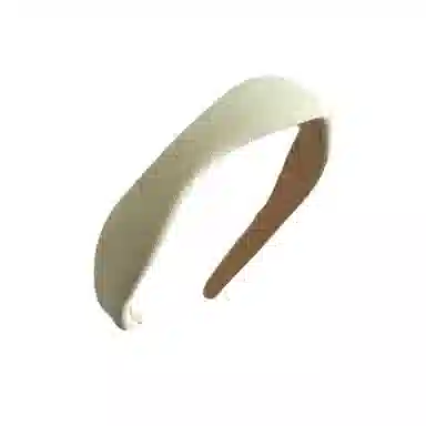 贯古今 甜美滤镜复古奶油色不规则波浪百搭减龄显白头箍简约发饰 布艺 发箍 女款