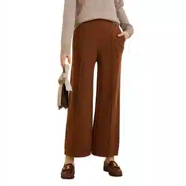 恒源祥 松紧高腰针织休闲裤 女款