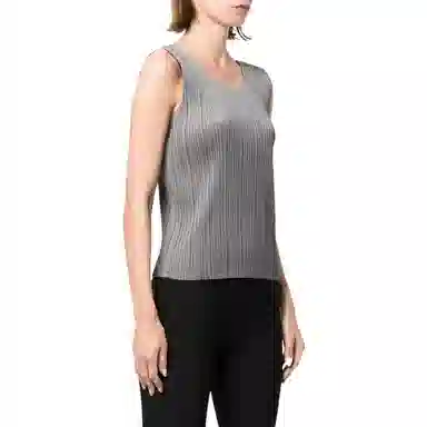 Homme Plissé Issey Miyake FW22 Sleeveless Vest Mist Gray