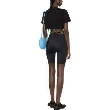 Versace FW22 Logo Cycling Shorts Black