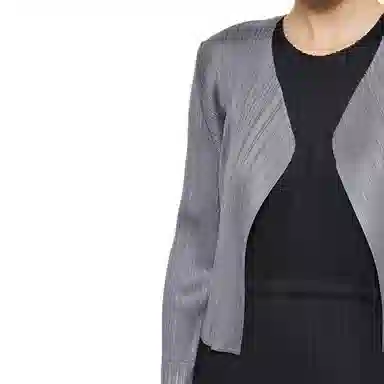 PLEATS PLEASE ISSEY MIYAKE Cardigan Grey