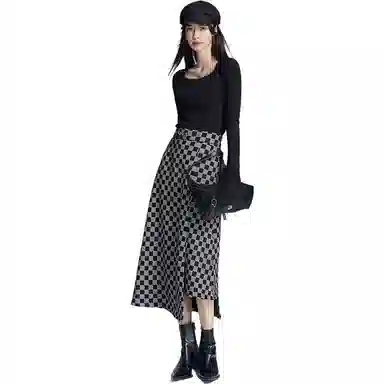 美洋 纯色圆领修身长袖针织衫 女款