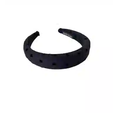 贯古今 复古简约爱心波点百搭高颅顶气质百搭头箍压发不伤发 布艺 发箍 女款