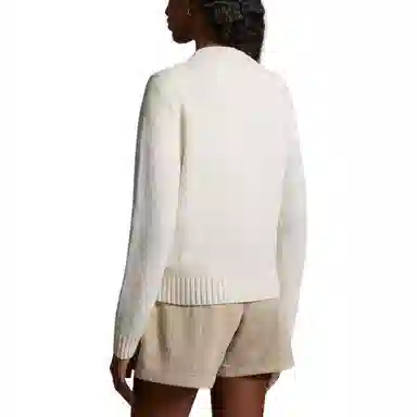 Moncler Embroidered Logo Cashmere Wool Jumper