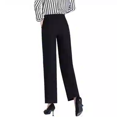 恒源祥 高腰纯色直筒西装休闲裤 女款