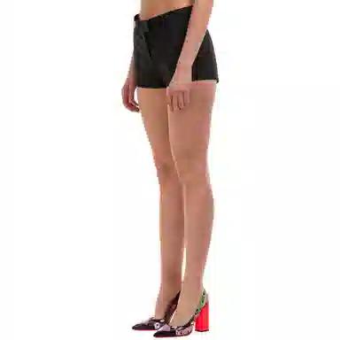 GCDS Logo Mid-Rise Shorts Black