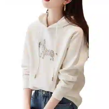 【dme】 宽松套头休闲长袖卫衣 女款